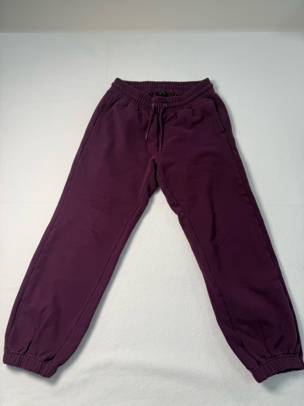 Quince Deep Plum Jogger Sweatpants